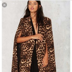 Leopard print coat